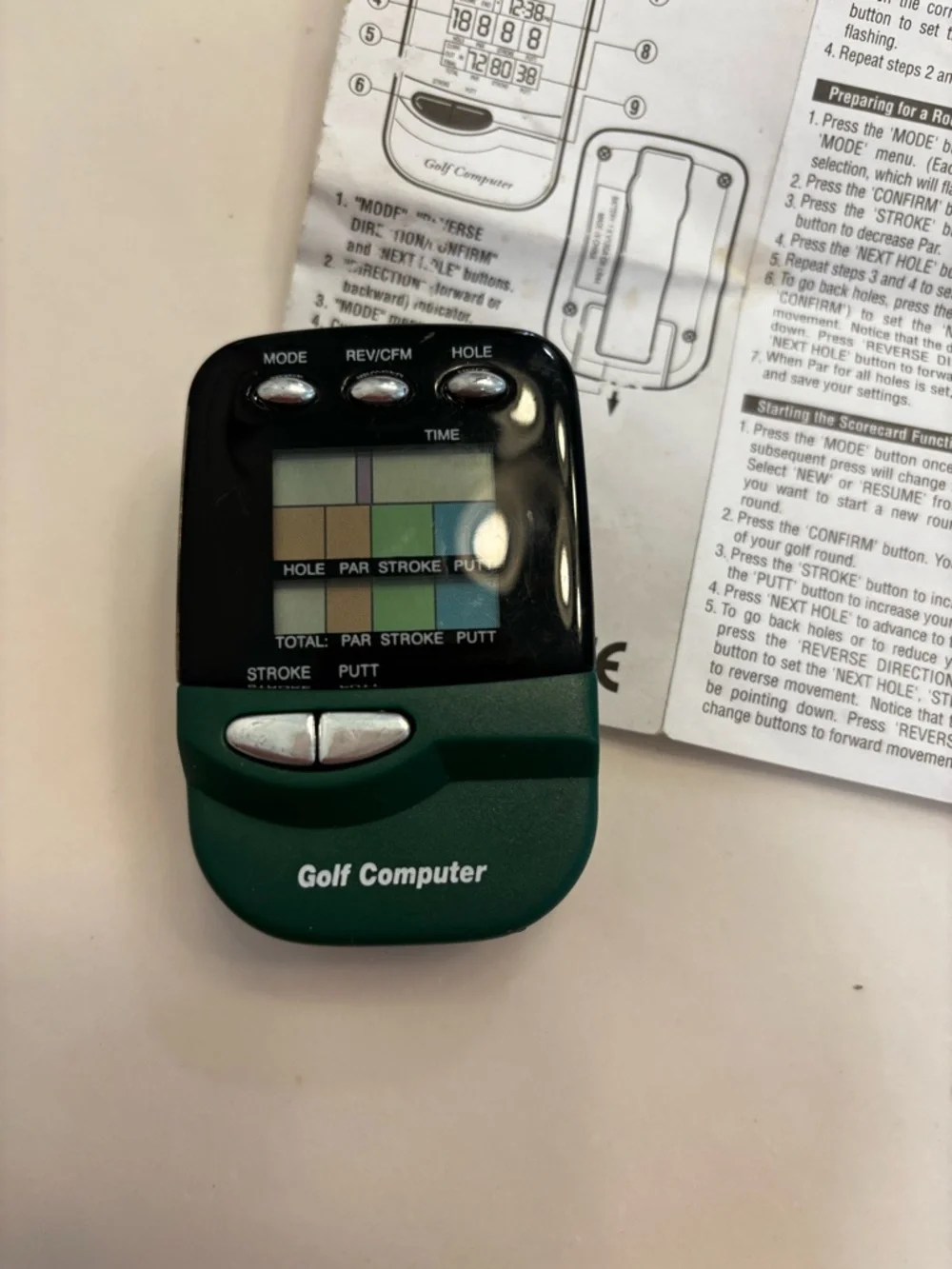 Golf Computer Score Tracker - Green - Picture 3 of 4
